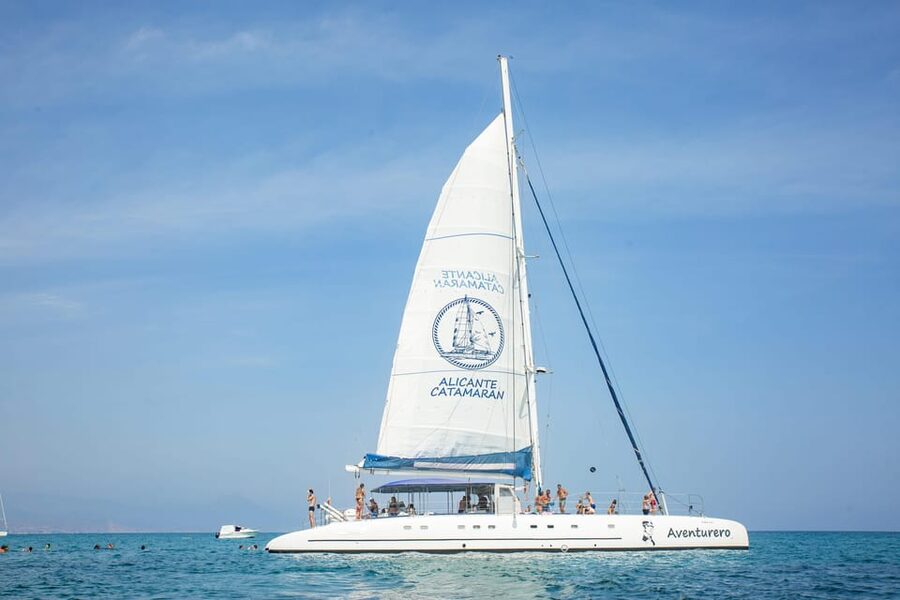 Alicante: 3-Hour Coastal Catamaran Cruise - Leaving Alicante for the open water