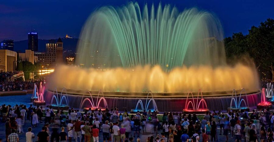 Barcelona Cable Car Sky Views, Magic Fountain & Castle Visit - Raval and Botero’s big bronze cat