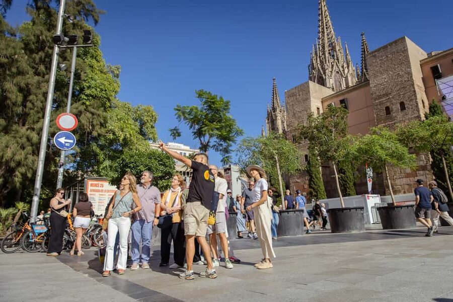 Barcelona: City Walking Tour with Local Guide - Starting at the Barcino sculpture