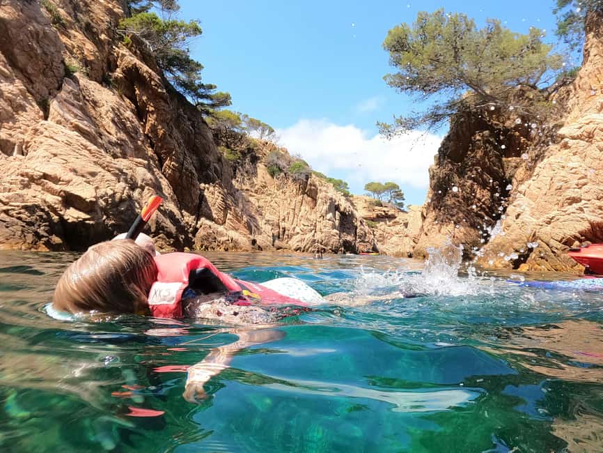 Barcelona: Costa Brava Kayak and Snorkel Tour with Lunch - Three hours along coves and cliffs