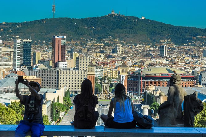 Barcelona Highlights & Sagrada Familia Tour: Priority Access - Riding up Montjuïc for the view