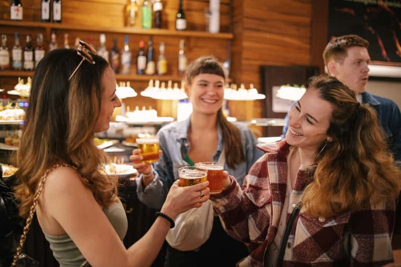 Barcelona: Tapas Food Crawl Walking Tour with Tastings - Wine, cava, and Spanish vermouth