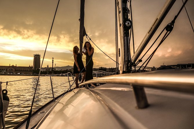 Barcelona Unique Sunset Sailing Experience with Tapas & Open Bar - Live guitar or saxophone changes the mood