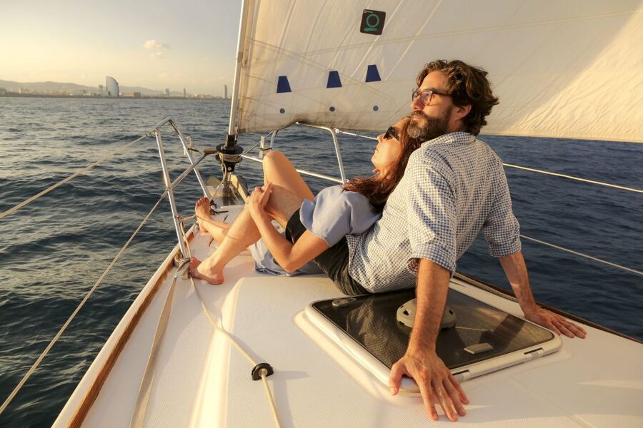 Barcelona: Unique Sunset Sailing Tour with Tapas & Open Bar - Setting Sail from Port Olimpic