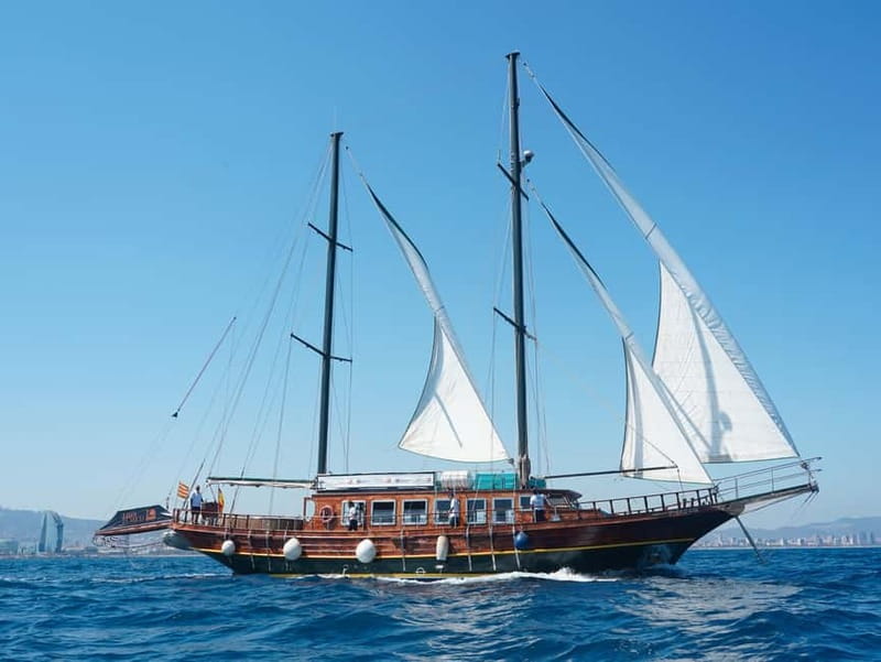 Barcelona: Wooden Boat Sailing with Tapa and Welcome Drink - What comes with the $18 ticket