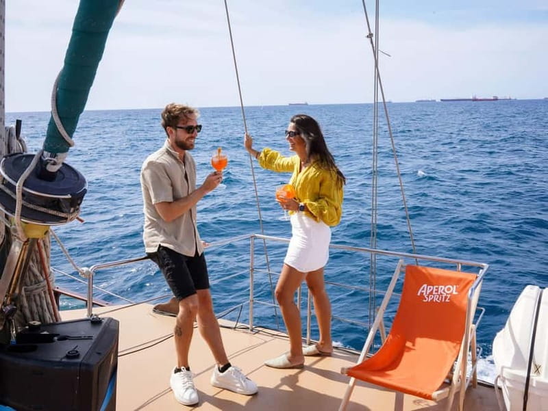 Barcelona: Wooden Boat Sailing with Tapa and Welcome Drink - The route from the marina to Barcelona’s coast