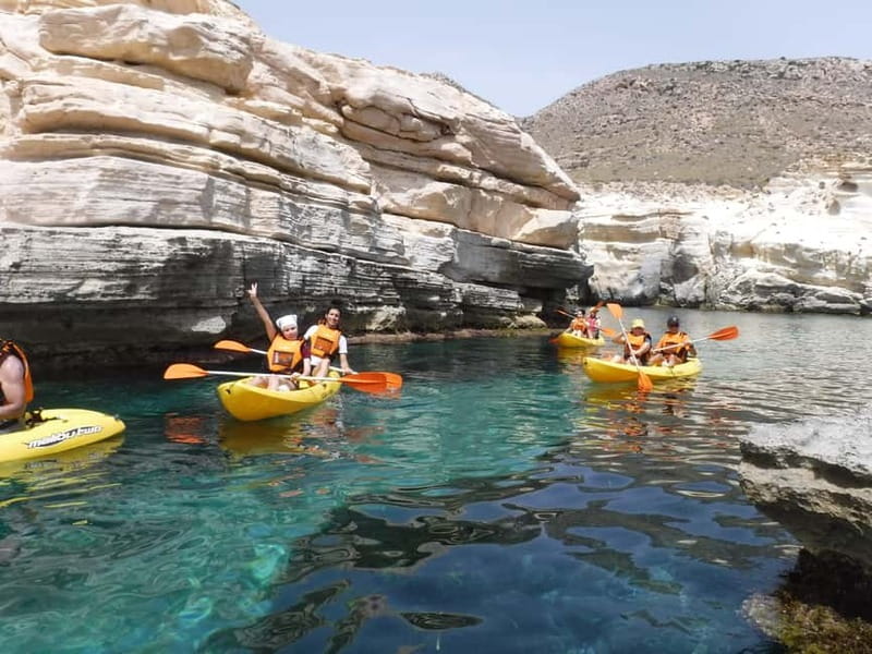 Cabo de Gata: Kayak & Snorkel Excursion in Natural Park - Safety briefing and the first paddle