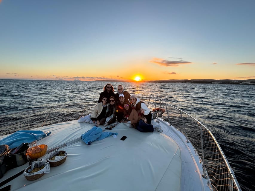 Estepona: Dolphins Searching Sea Cruise with Drink & Snacks - The boat, seating, and onboard mood