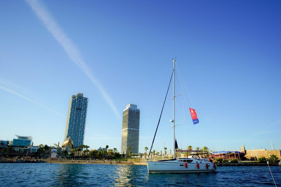 From Barcelona: E-Bike and Sailing Tour with Wine Tastings - The e-bike ride to the vineyard
