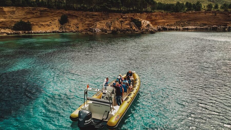 From Can Picafort: Dolphin Watching and Cave Boat Trip - The ride from Can Picafort to the dolphins