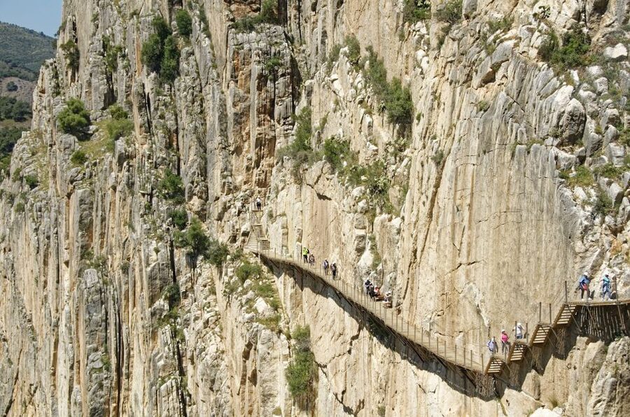 From Marbella or Estepona: Caminito del Rey Guided Day Trip - The high walkway and bridge crossing