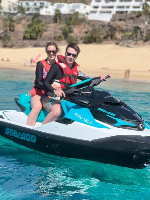 From Morro Jable: Jet Ski Adventure Tour (without license) - Speed, waves, and the open-water section