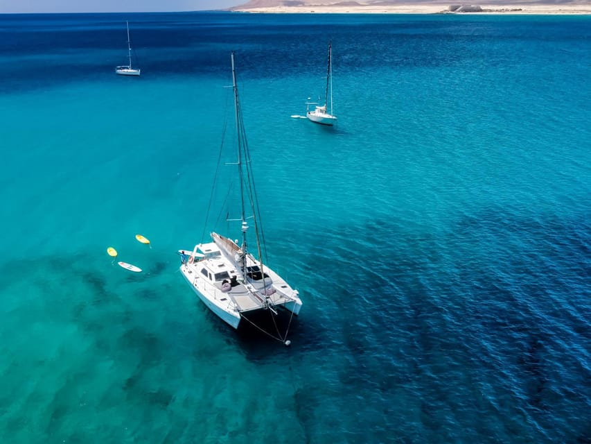 Fuerteventura : Catamaran excursion to Lobos Island - The hour around Lobos Island