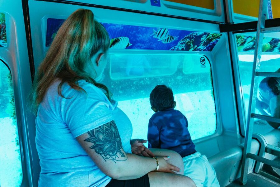 Fuerteventura: Glass Bottom Boat Cruise with Lunch & Drinks - What the glass-bottom section is really like