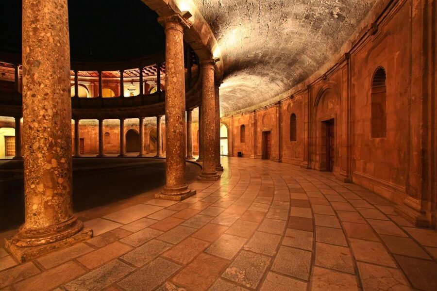Granada: Alhambra Night Visit Entry Ticket - Charles V Palace adds a Spanish Renaissance contrast