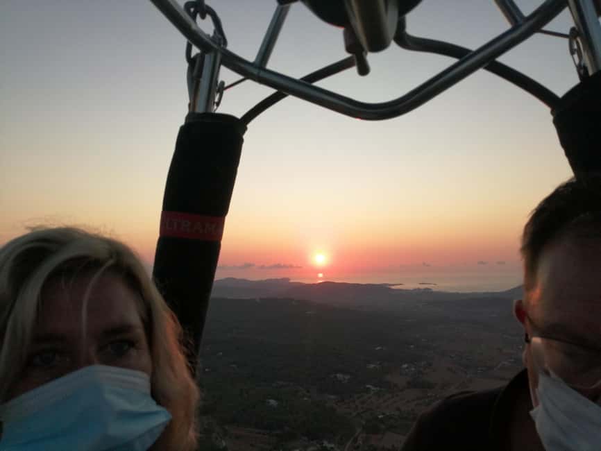 Hot Air Balloon Ride over Ibiza - Champagne, air baptism, and breakfast