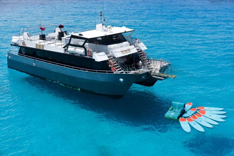 Ibiza: Formentera Cruise at Ibiza Boat Club - The evening swim stop and water activities