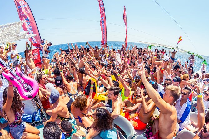 Ibiza Ocean Club Boat Party with 3 Hours Premium Drinks and DJ - The swim stop and four-meter jump