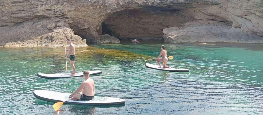 Ibiza: Snorkeling, Sunset Beach and Cave Boat Trip - Second cove: turquoise water and cave access