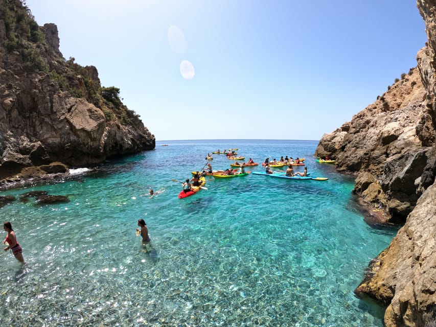 La Herradura: Maro Cliffs Kayak and Snorkeling Tour - Sea caves and small coves