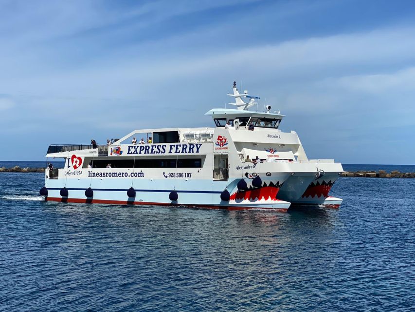 Lanzarote: Return Ferry to La Graciosa with Bus Pickup - Leaving the resort for northern Lanzarote