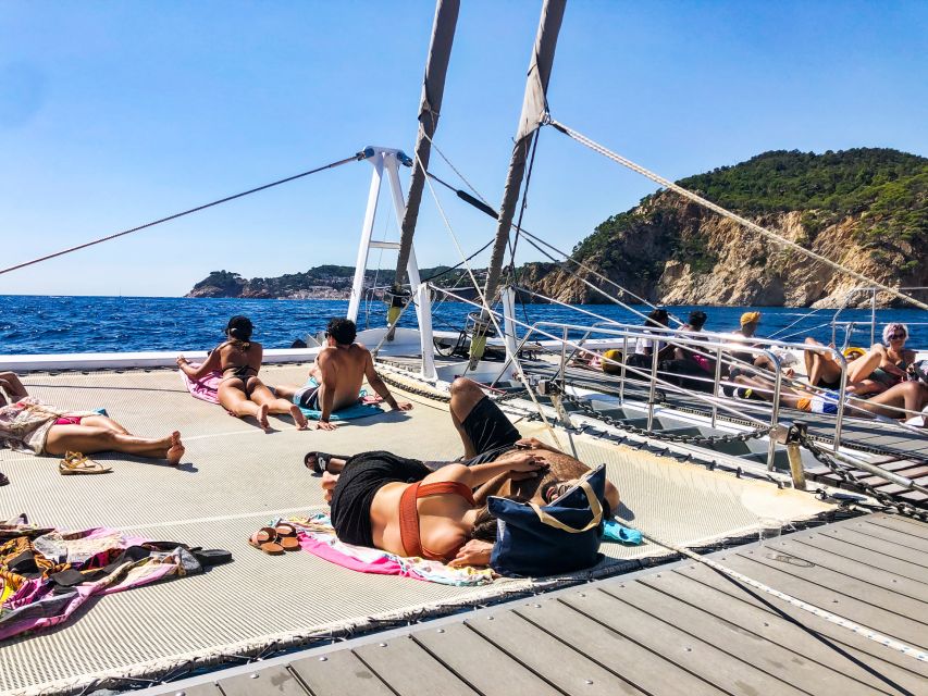 Lloret de Mar: Catamaran Sailing Cruise with BBQ and Drinks - Leaving Lloret de Mar from Passeig Agustí Font