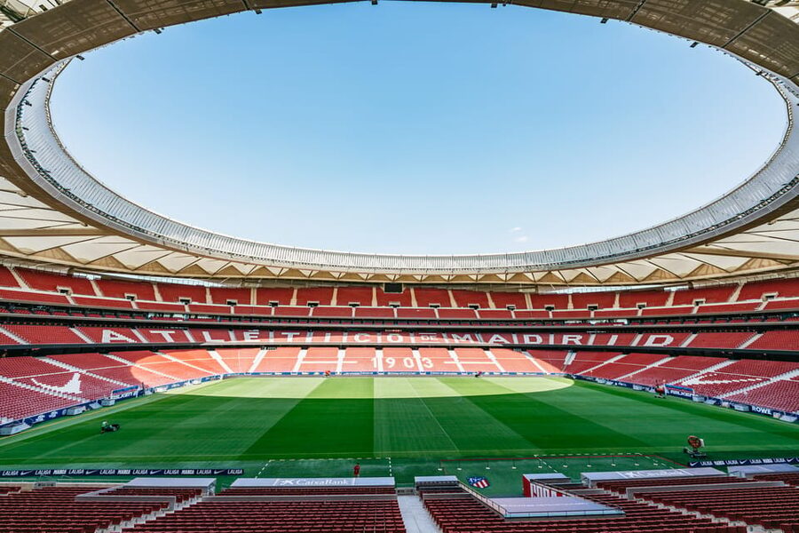 Madrid: Atlético de Madrid Stadium Entry - A modern stadium with a clear identity