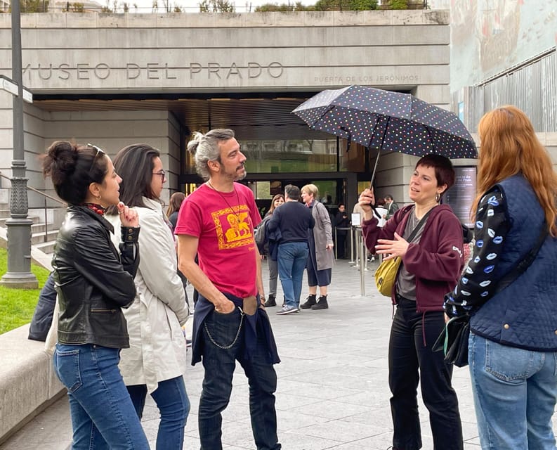 Madrid: Prado Museum Masterpieces Tour with Entry Ticket - Meeting Delfi beside Goya’s monument