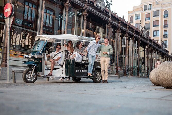Madrid Welcome Tour with Local Guide in Eco Tuk Tuk Private - Starting beneath the Royal Palace