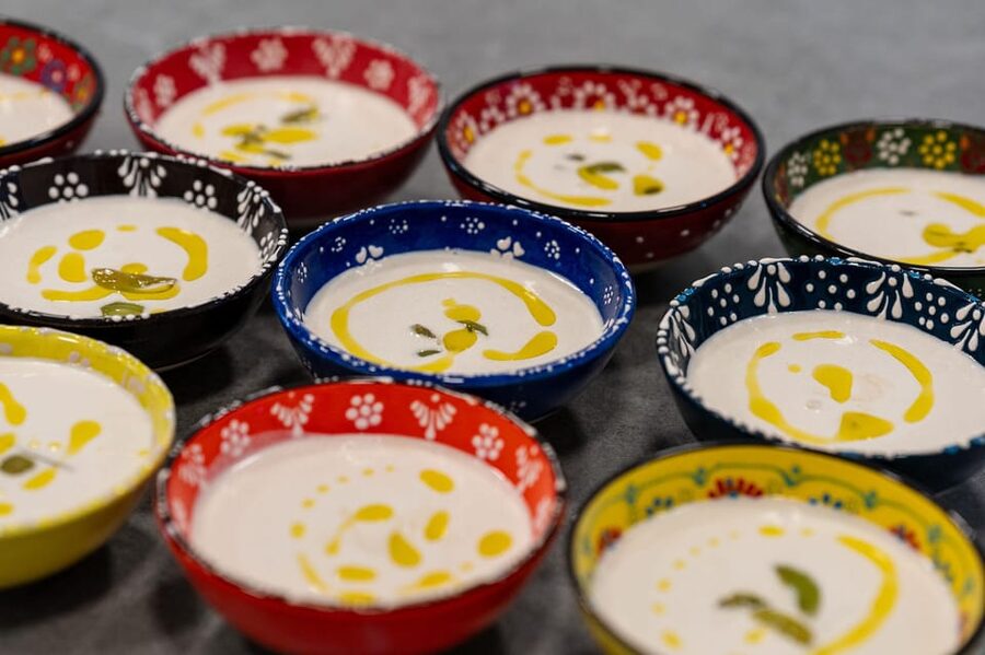 Málaga: Spanish Cooking Workshop with Paella and Sangria - Sangria, dessert, and the shared table