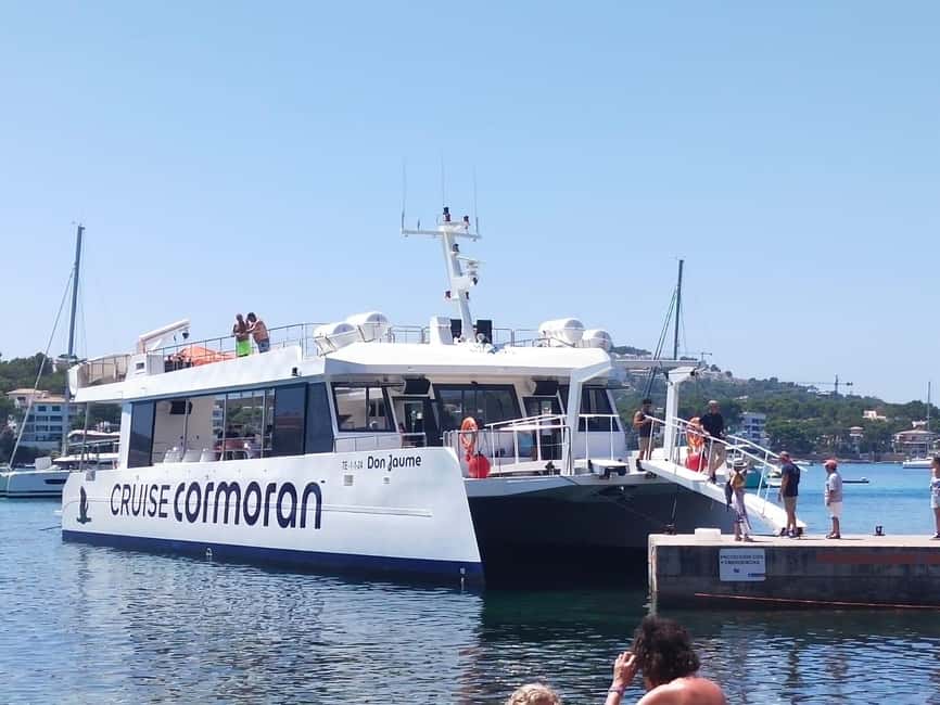 Mallorca: 3.5-Hour Boat Trip with Swimming and Snorkeling - The catamaran, deck space, and onboard bars