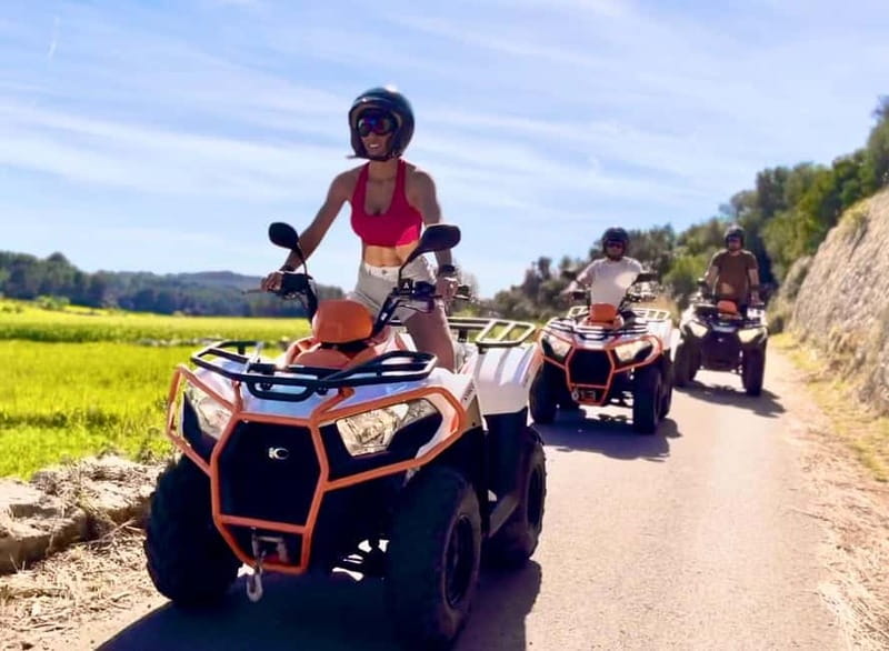 Mallorca: Quad Bike Tour, Snorkeling, and Cliff Jumping - Forest roads and the climb toward Randa
