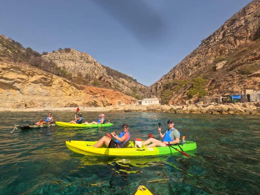 Moraig: Kayak Excursion to Moraig & Cave peces-testos - Small details that make the day easier