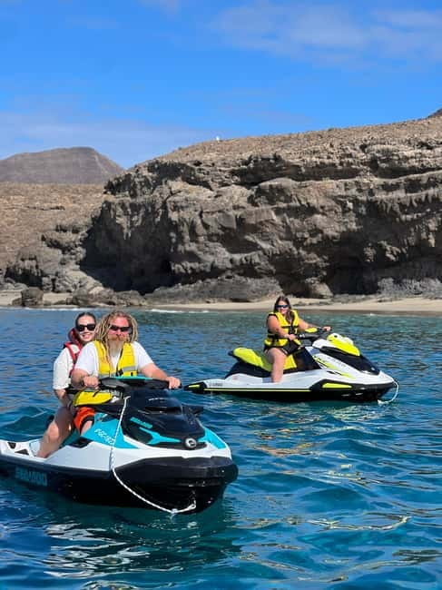 Morro Jable: Guided Jet Ski Safari (without license) - Starting at the Morro Jable Lighthouse