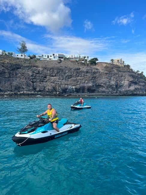 Morro Jable: Guided Jet Ski Safari (without license) - Sharing one jet ski with a partner