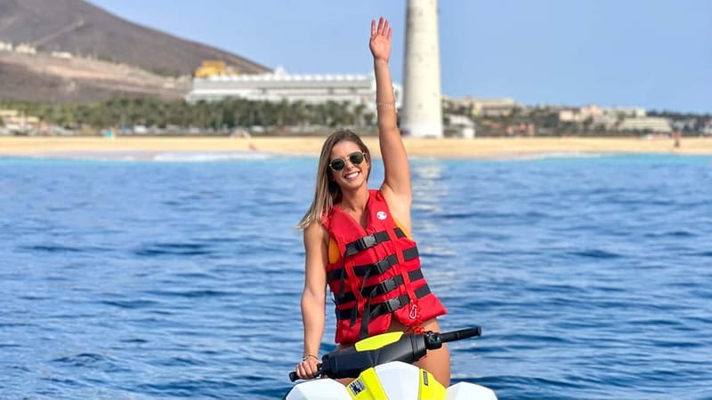 Morro Jable: Guided Jet Ski Safari (without license) - Thirty minutes out along the southern coast