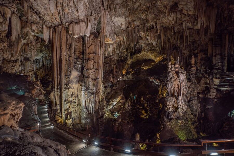 Nerja: Caves of Nerja Entry Ticket with Audio Guide - Entering the cave and following the audio route