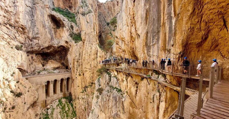 Nerja, Torrox, or Torre del Mar: Caminito del Rey Day Trip - Entering through the tunnel