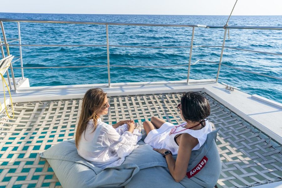 Palma: Catamaran Cruise with Swimming and Snorkelling - Palma Bay views and the Cap Enderrocat route
