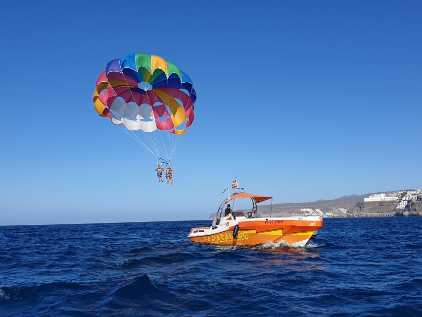 Puerto Rico de Gran Canaria : Parasailing - The flight itself: quiet views instead of nonstop action
