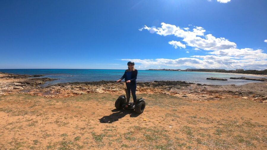 Sa Coma: Off-Road Segway Tour to Castell Punta de n'Amer - Rolling along Sa Coma’s promenade