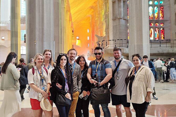 Sagrada Familia: The Golden Hour with Skip the line Tickets - Inside the basilica with a small group