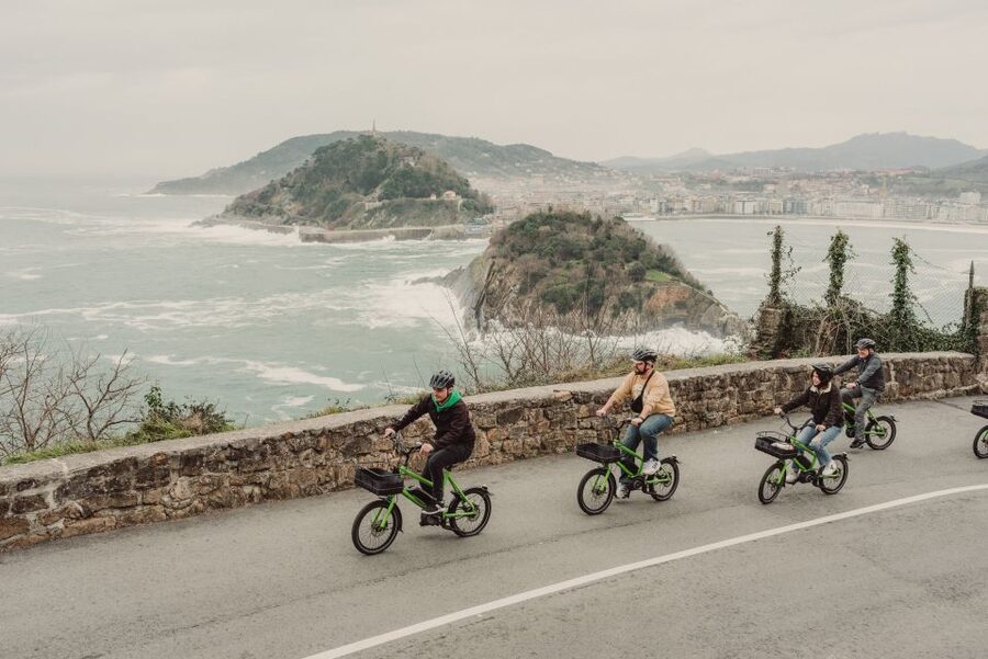 San Sebastian: Guided E-Bike Tour - Antiguo shows the city beyond the postcard