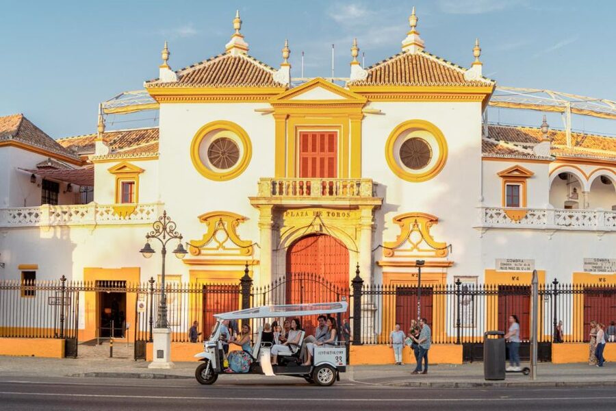 Seville: Private City Tour by Eco Tuk Tuk - Plaza de España, the essential stop