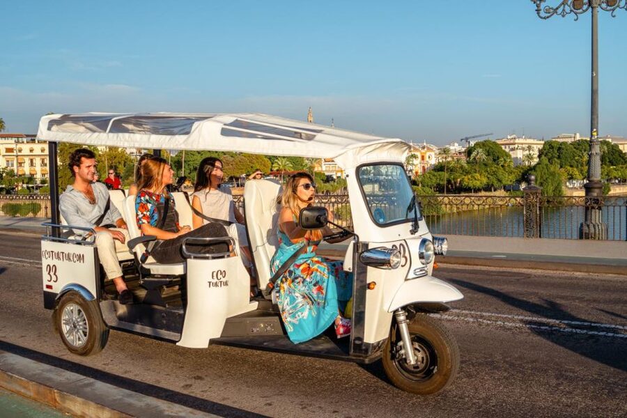 Seville: Private City Tour by Eco Tuk Tuk - The Maestranza bullring and the final return