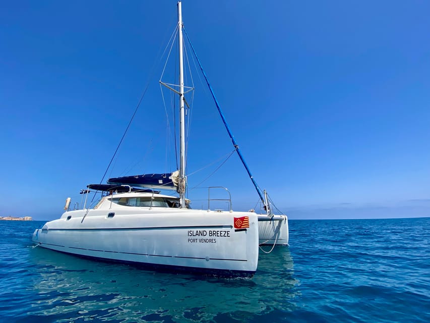 Torrevieja: Costa Blanca Catamaran Cruise - The Anchor Stop for Swimming and Snorkeling