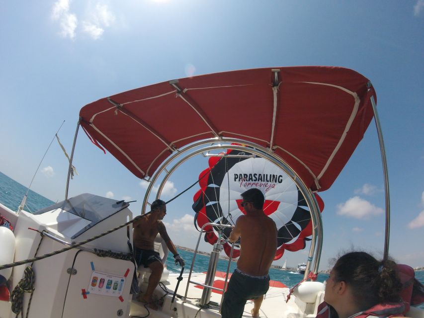 Torrevieja: parasailing experience - From the marina to the open water