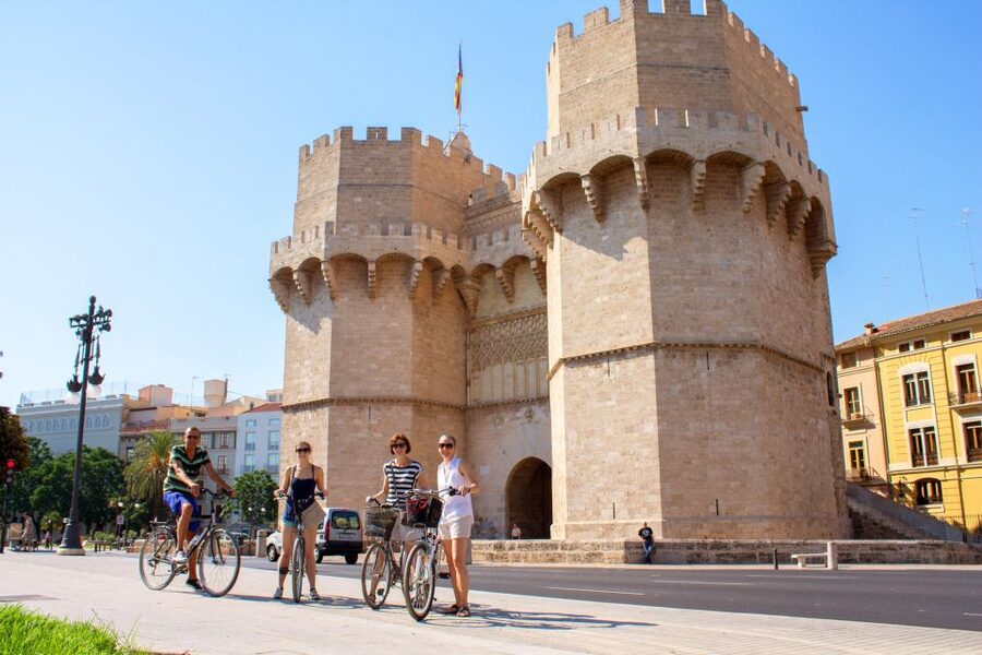 Valencia Bike Tour - Serranos Towers and the edge of medieval Valencia